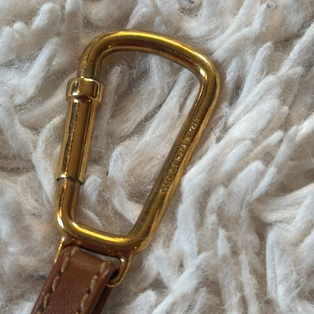 VintageGucci key chain bag charm key ring interlocking